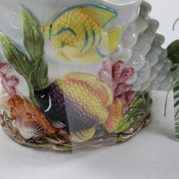 CORNER RUBY TROPICAL COLLECTION UNDER THE SEA FISH PITCHER JAR - NEW - Picture 2 of 8